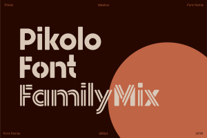 Pikolo font family display image