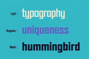 Sgraffito Display – A Bold Geometric Sans-Serif Font weights