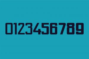 Sgraffito Display Font numbers