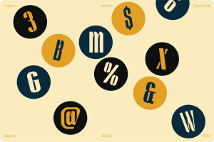 Logisco - Versatile geometric display font family design
