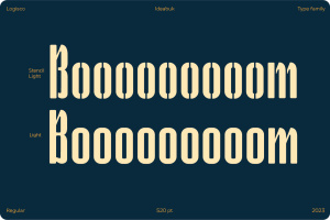 Logisco - Versatile geometric display font family design