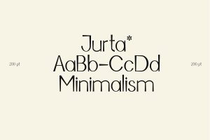 Jurta Sans - modern vintage display font