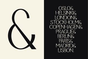 Jurta Sans - modern vintage display font
