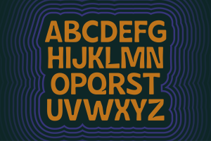Comfort Soft Retro display alphabet