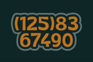 Comfort Soft Retro display numbers